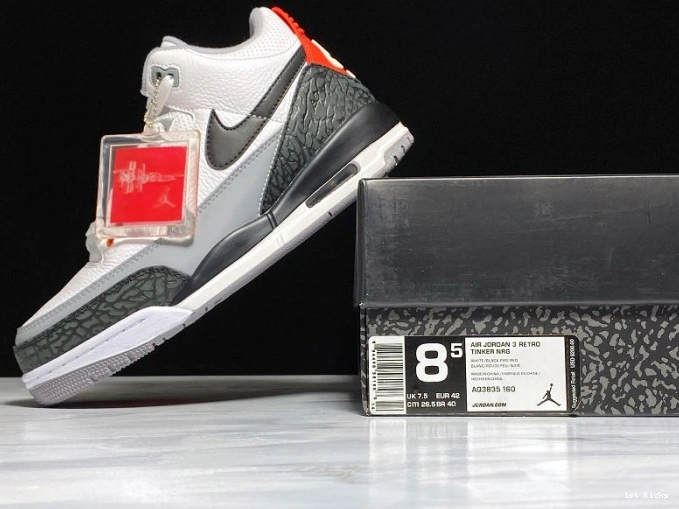 1st Kicks Tinker mens Affordable Red Jordan Retro Fire Air 3 978 NRG AQ3835- 1130